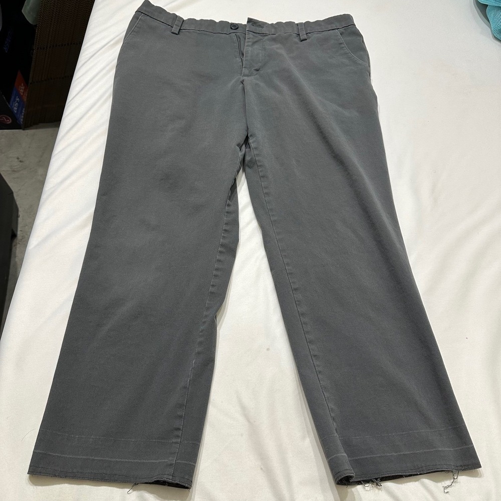 Dockers Straight Fit Pants Charcoal‎ Gray Mens 38x29 Workwear 38x28*